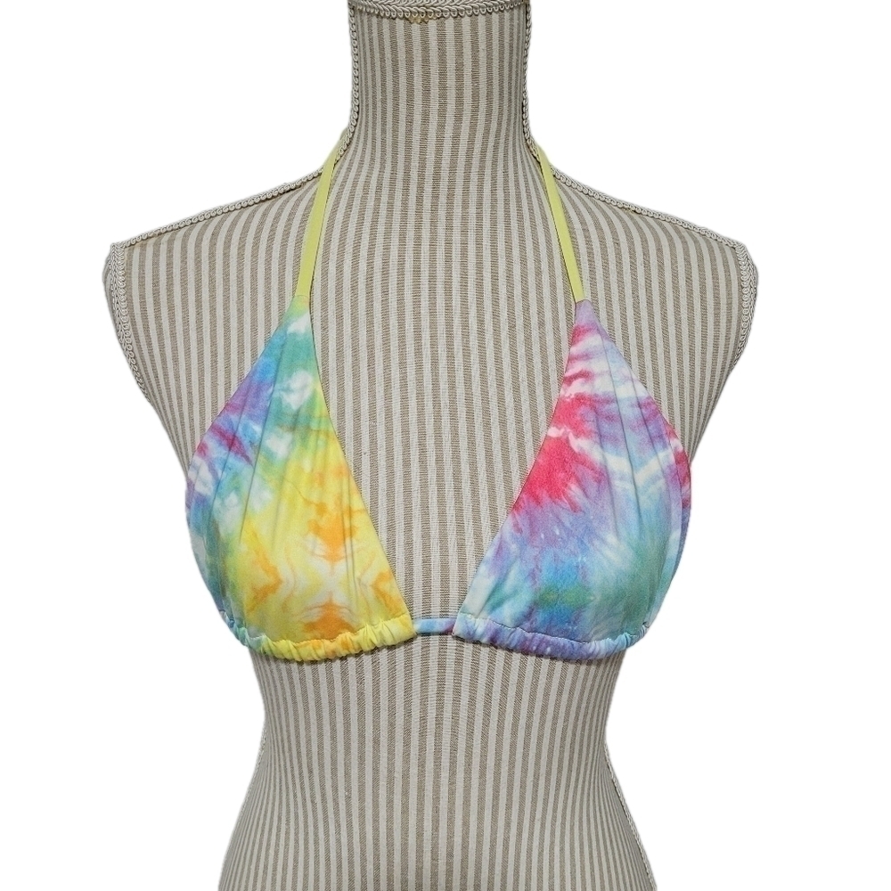 Bikinima Tie Dye Bikini Top Colorful Medium